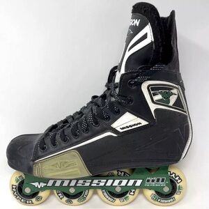 Mission DSX Inline Skates Roller Hockey Blades HiLo Vanguard Mens Size 6E EUC